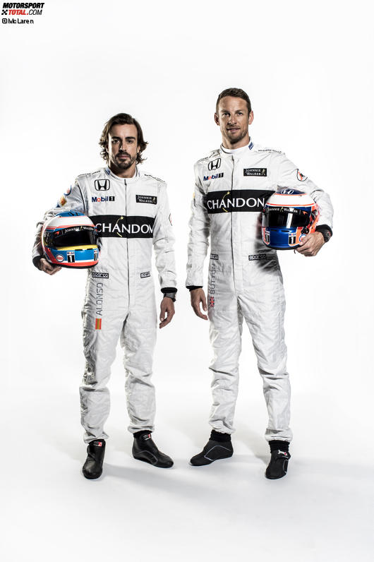 Fernando Alonso und Jenson Button (McLaren) 
