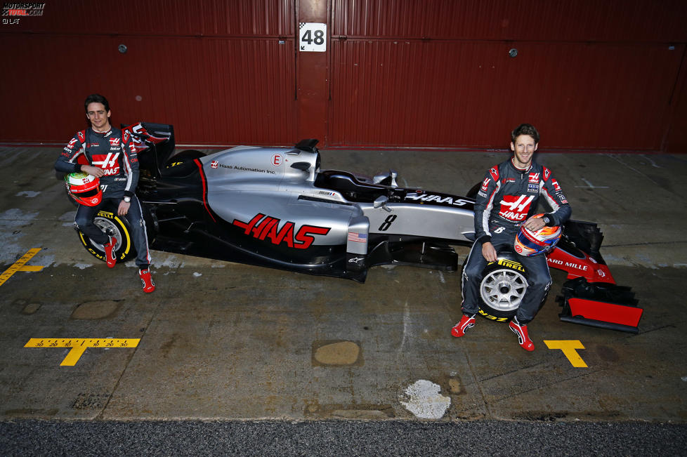 Romain Grosjean (Haas) und Esteban Gutierrez (Haas) 