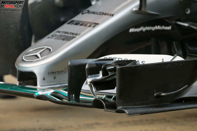 Lewis Hamilton führte die neue Nase am Donnerstagmorgen erstmals aus