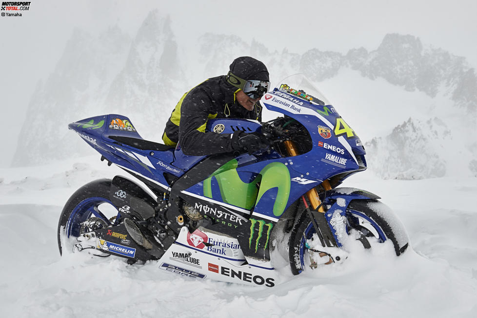 Yamaha auf dem Mont Blanc