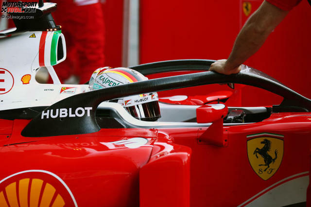 Ferrari hat beim Formel-1-Test in Barcelona auch das Halo-System Probe gefahren