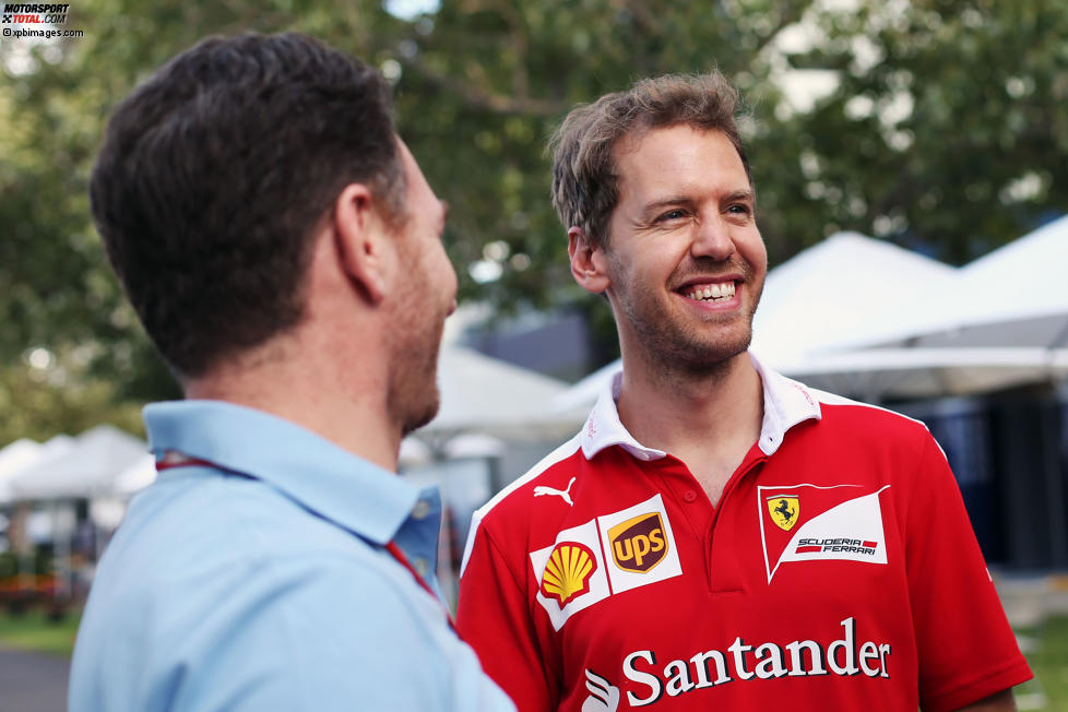 Christian Horner (Red Bull) und Sebastian Vettel (Ferrari) 