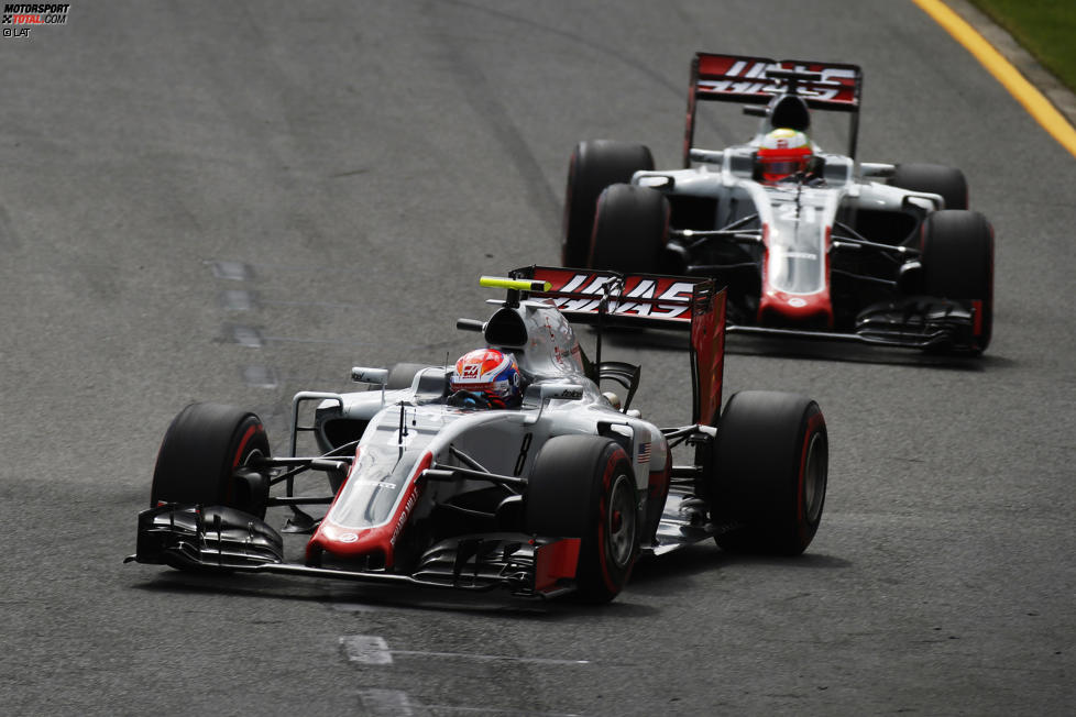 Romain Grosjean (Haas) und Esteban Gutierrez (Haas) 