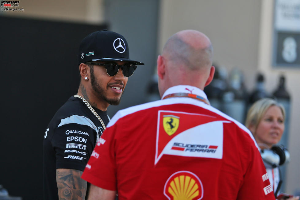Lewis Hamilton (Mercedes) und Jock Clear 