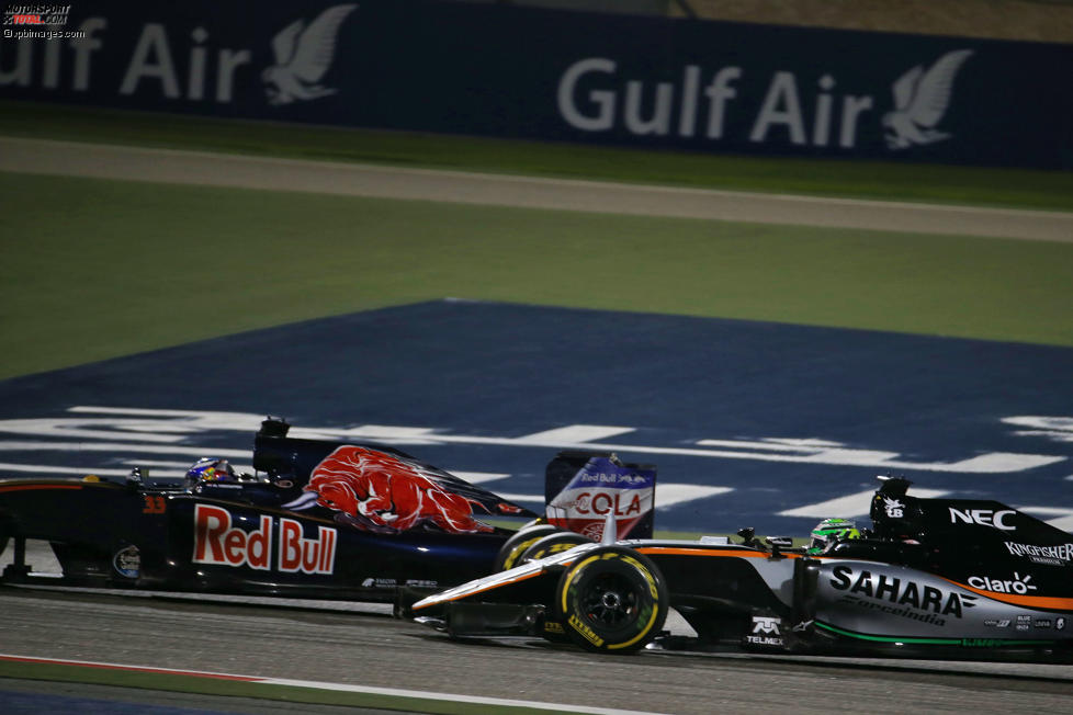 Max Verstappen (Toro Rosso) und Nico Hülkenberg (Force India) 