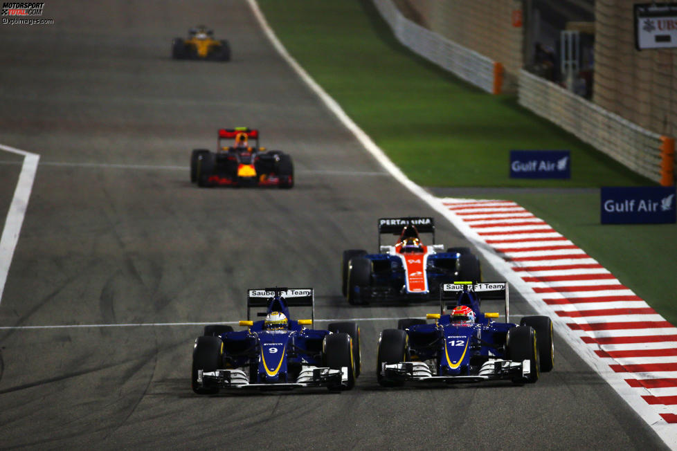 Marcus Ericsson (Sauber) und Felipe Nasr (Sauber) 