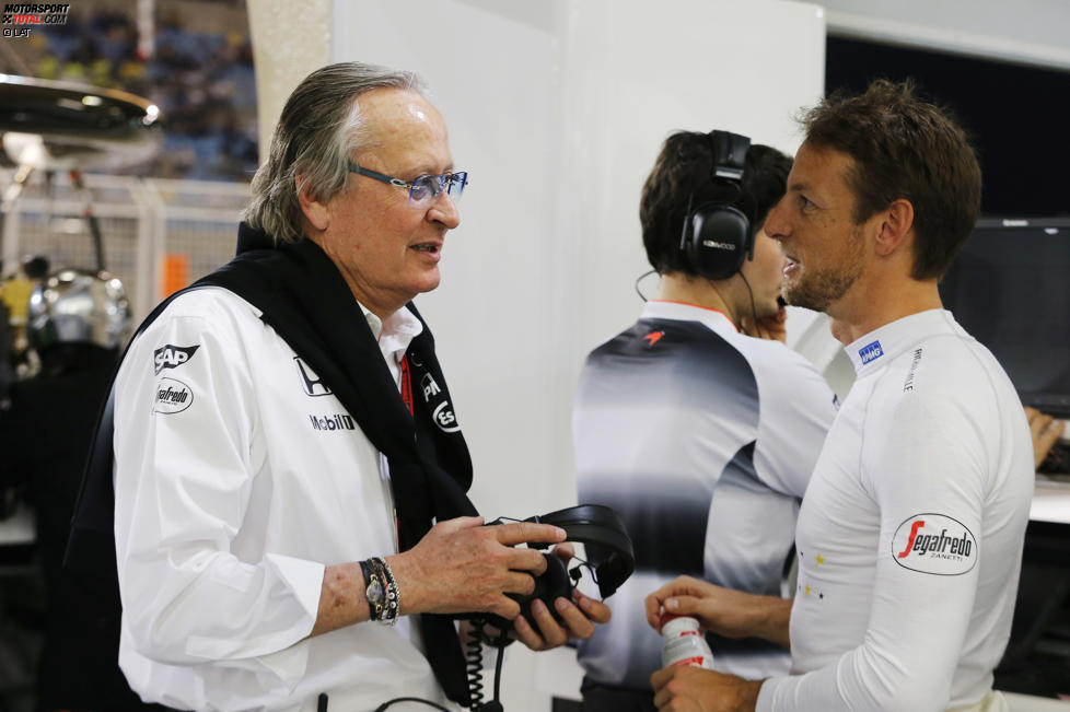 Jenson Button (McLaren) und Karim Ojjeh 