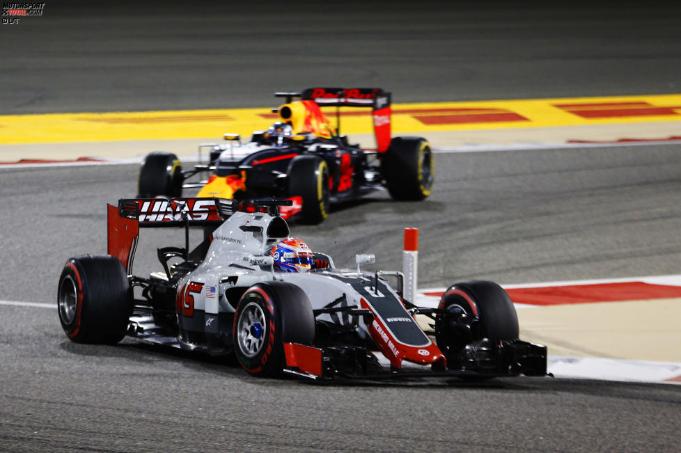 Romain Grosjean (Haas) und Daniel Ricciardo (Red Bull) 