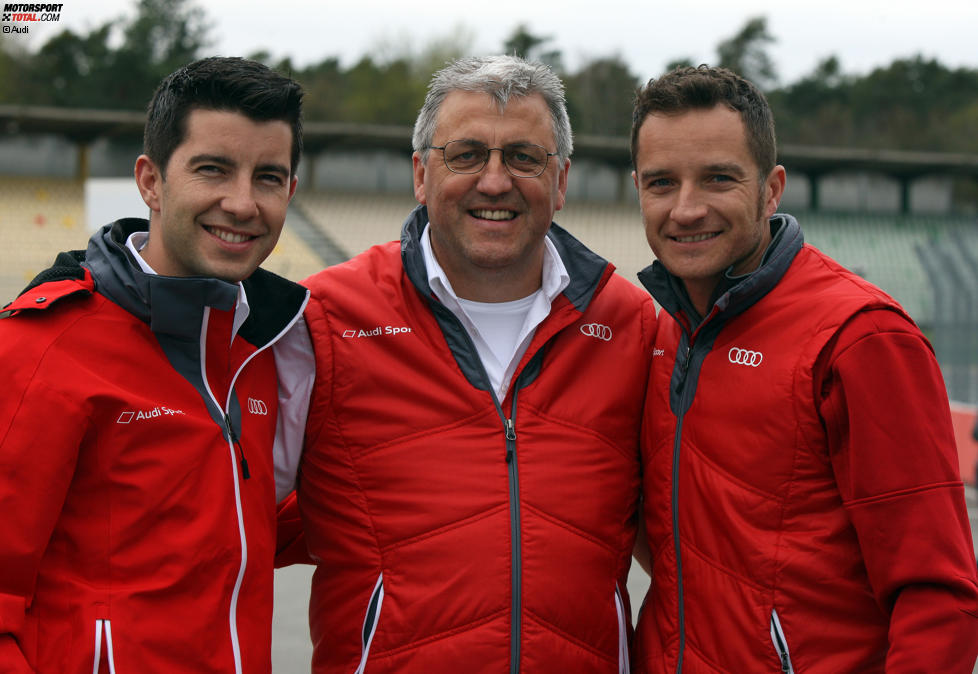 Mike Rockenfeller, Ernst Moser und Timo Scheider (Phoenix-Audi)
