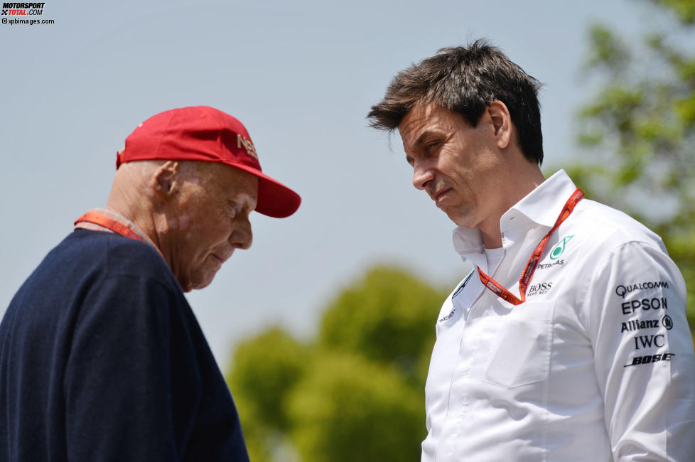 Niki Lauda und Toto Wolff 