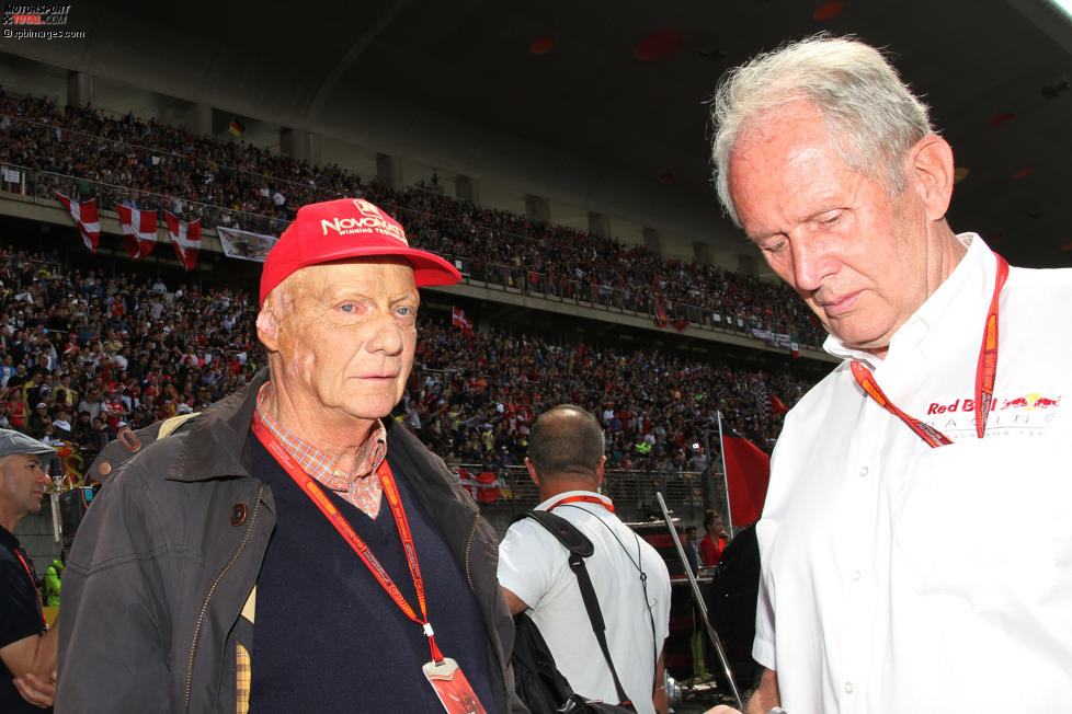 Niki Lauda und Helmut Marko 