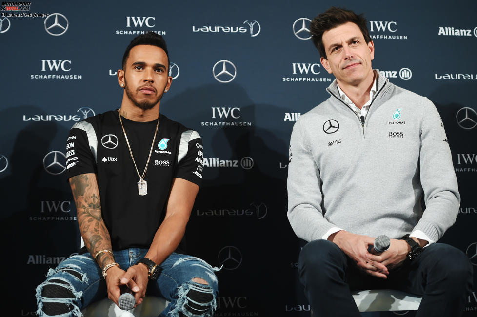 Lewis Hamilton und Toto Wolff 