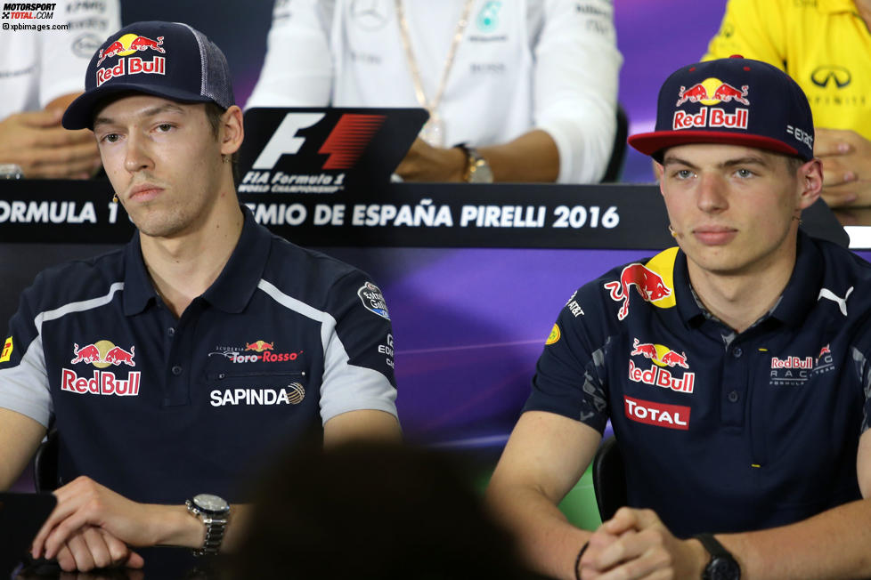 Daniil Kwjat (Toro Rosso) und Max Verstappen (Red Bull) 