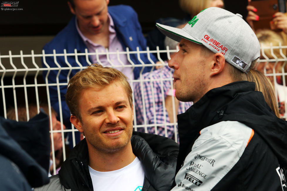 Nico Rosberg (Mercedes) und Nico Hülkenberg (Force India) 