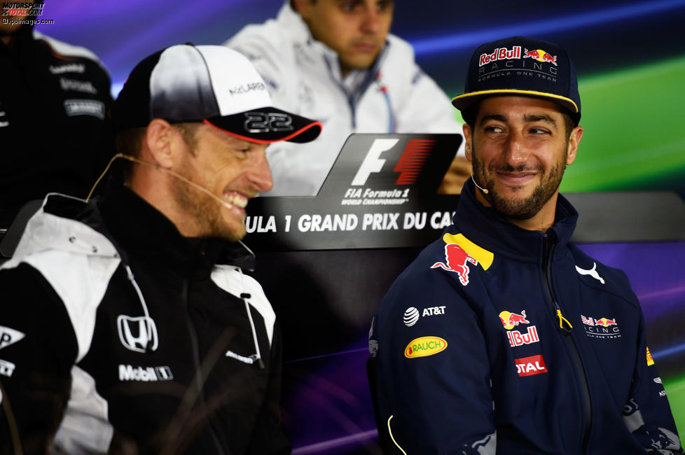 Jenson Button (McLaren) und Daniel Ricciardo (Red Bull) 