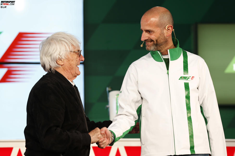 Bernie Ecclestone mit Heineken-Marketindirektor Gianluca di Tondo