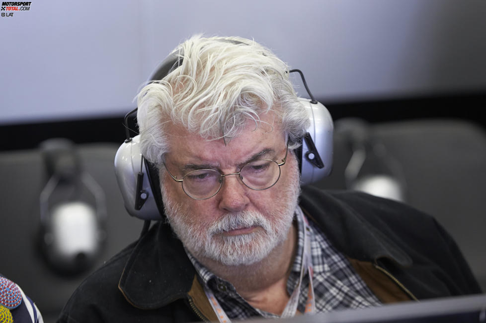 George Lucas in der Mercedes-Garage