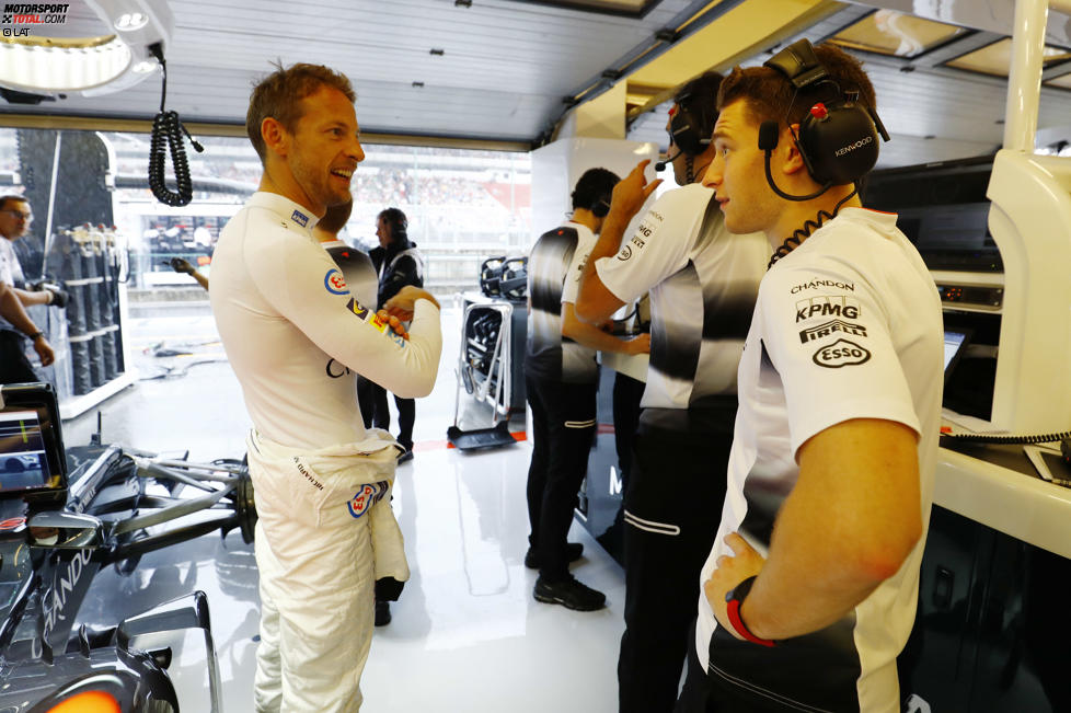 Jenson Button (McLaren) und Stoffel Vandoorne 