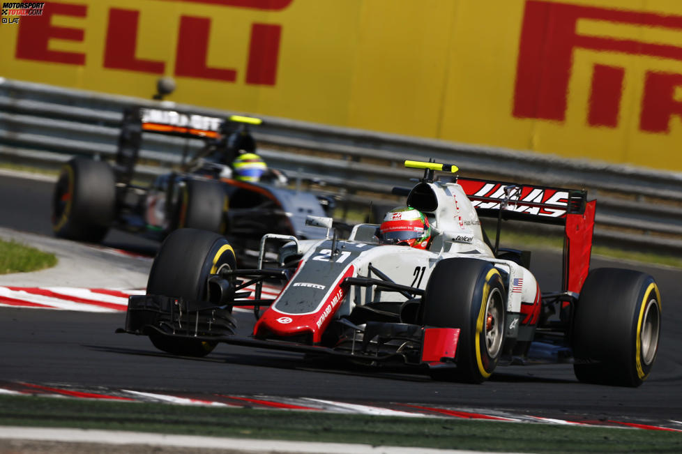 Esteban Gutierrez (Haas) und Sergio Perez (Force India) 