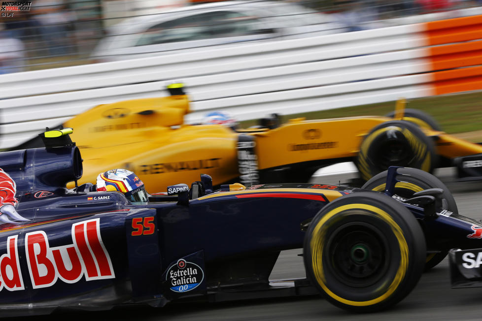 Carlos Sainz (Toro Rosso) und Jolyon Palmer (Renault) 