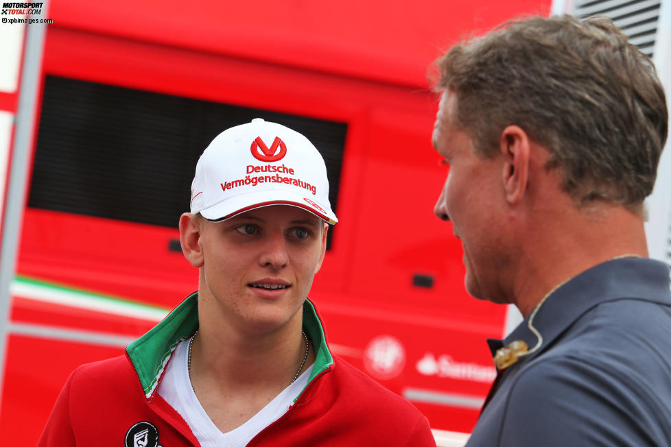 Mick Schumacher und David Coulthard 