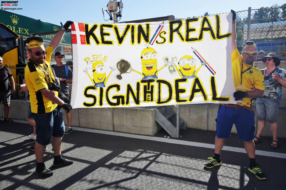 Fans von Kevin Magnussen (Renault) 