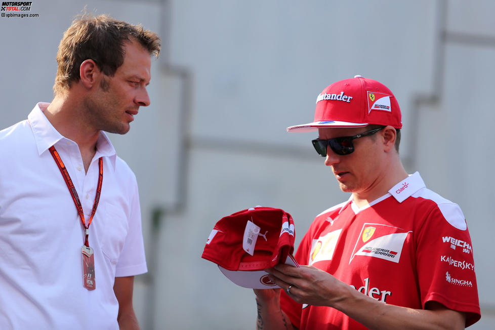Alexander Wurz und Kimi Räikkönen (Ferrari) 