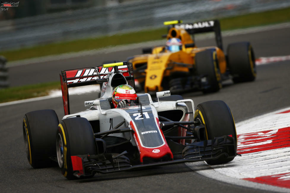 Esteban Gutierrez (Haas) und Jolyon Palmer (Renault) 