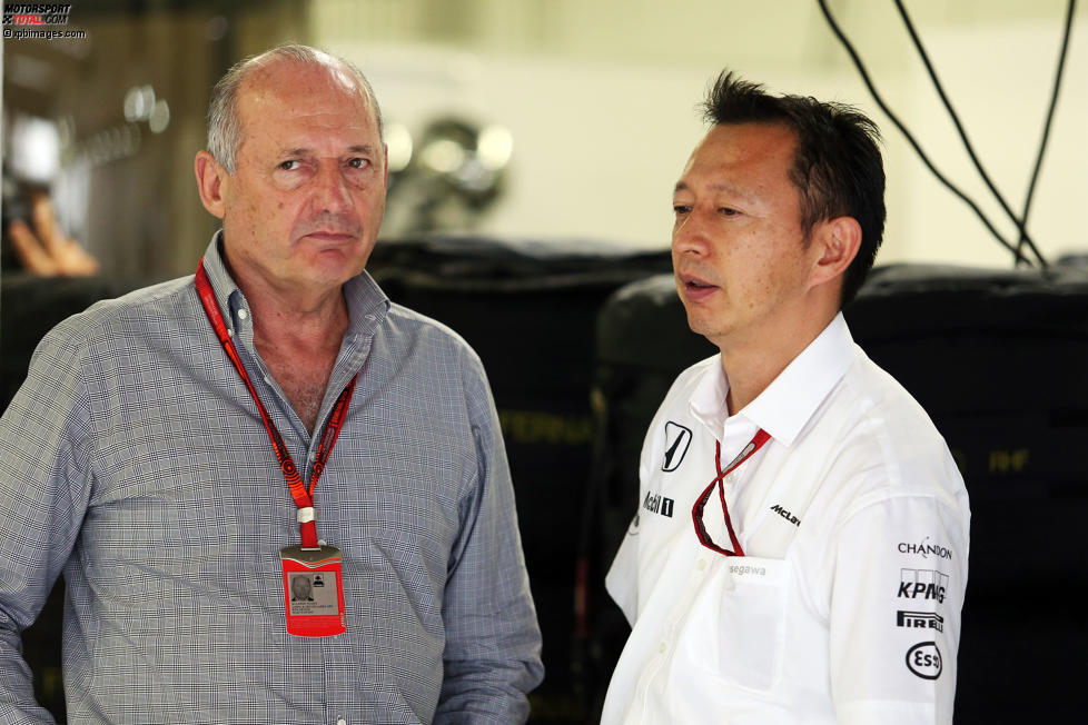 Ron Dennis (McLaren) und Yusuke Hasegawa (Honda)