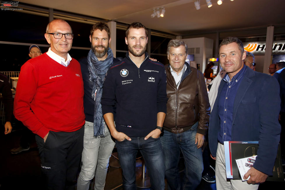 Martin Tomczyk (Schnitzer-BMW), Norbert Haug und Tom Kristensen 