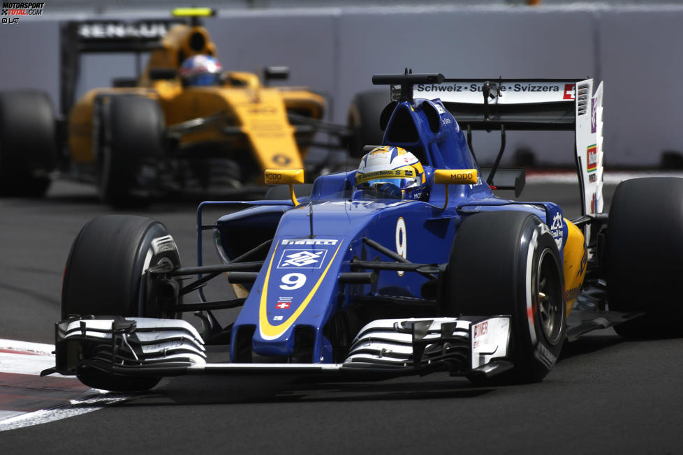 Marcus Ericsson (Sauber) und Jolyon Palmer (Renault) 