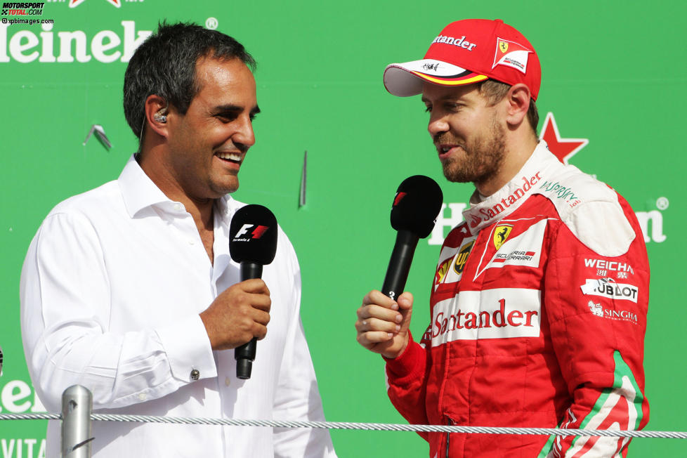 Juan Pablo Montoya und Sebastian Vettel (Ferrari) 