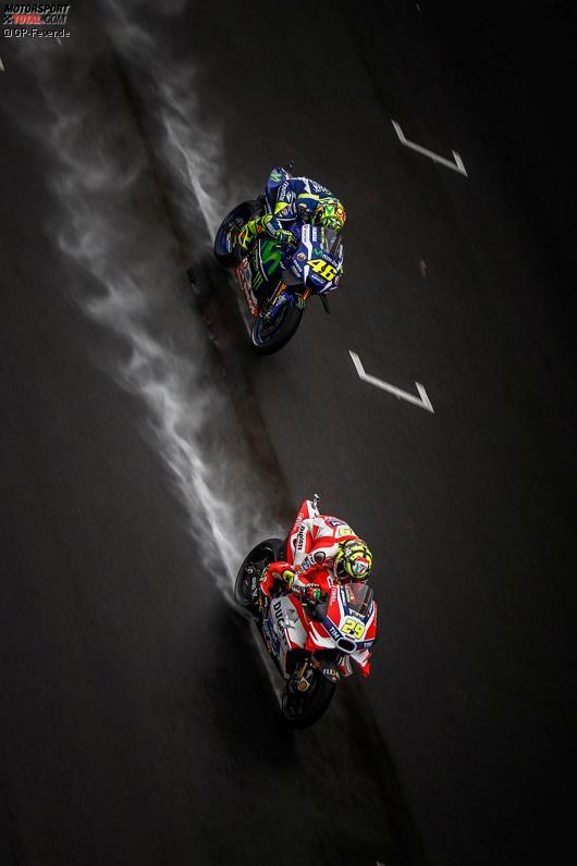 Andrea Iannone und Valentino Rossi 