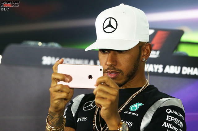 Lewis Hamilton lag 2016 mit dem einen oder anderen Post daneben