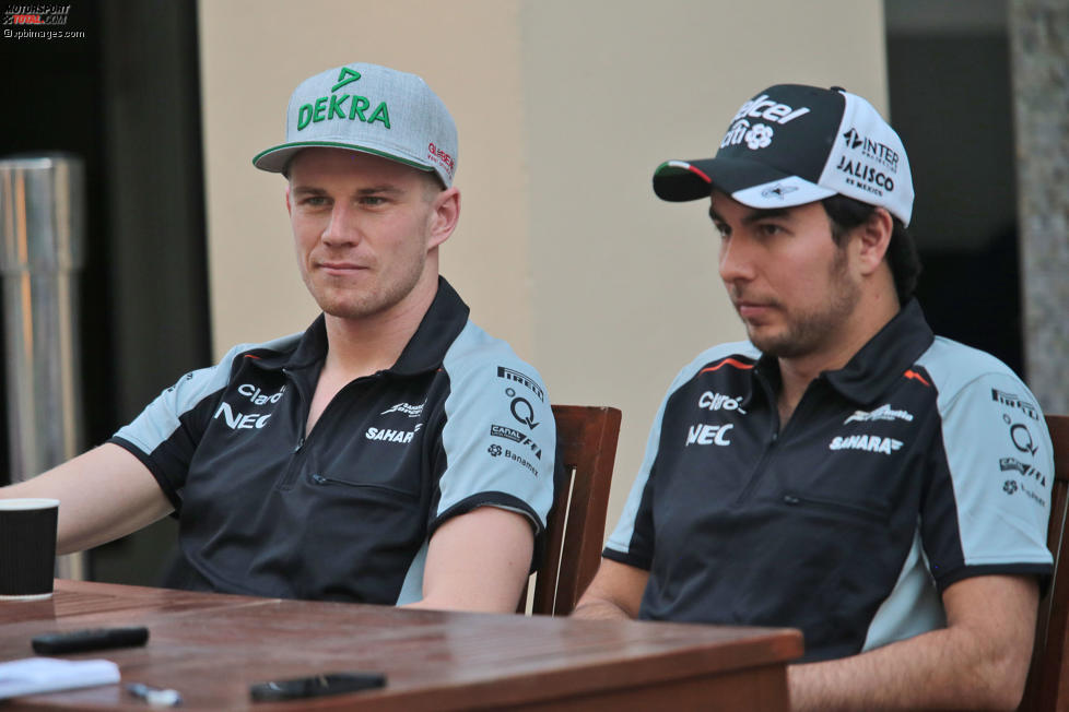Nico Hülkenberg (Force India) und Sergio Perez (Force India) 