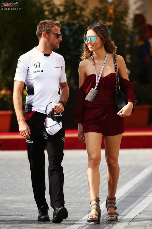 Jenson Button (McLaren) mit Freundin Brittny Ward