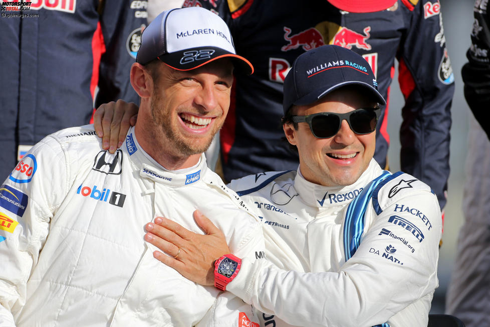 Jenson Button (McLaren) und Felipe Massa (Williams) 