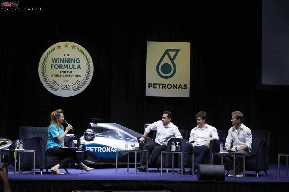 Petronas-Pressekonferenz mit Toto Wolff und Nico Rosberg 
