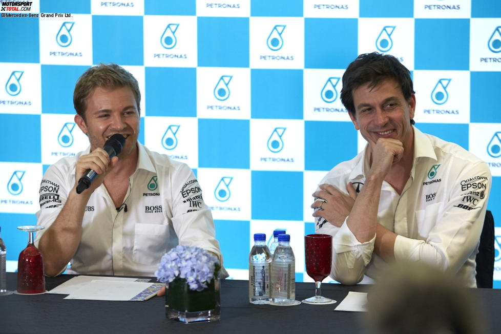 Nico Rosberg und Toto Wolff 