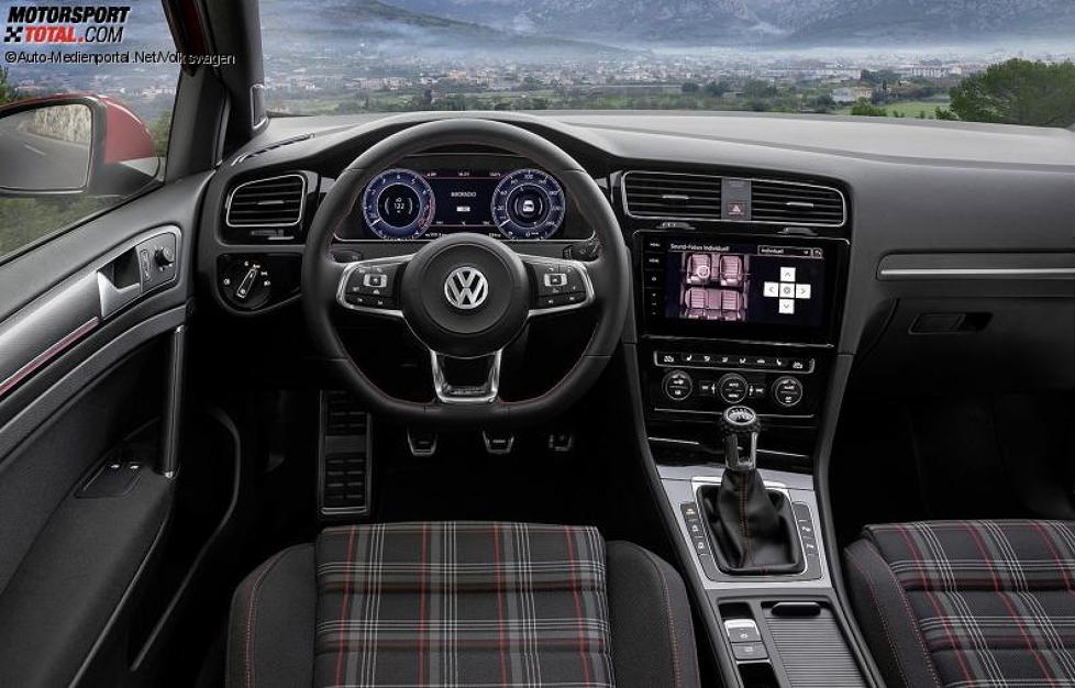 Innenraum des Volkswagen Golf VII GTI Facelift 2017