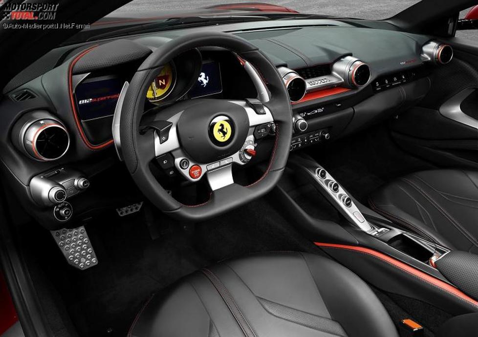 Innenraum des Ferrari 812 Superfast 