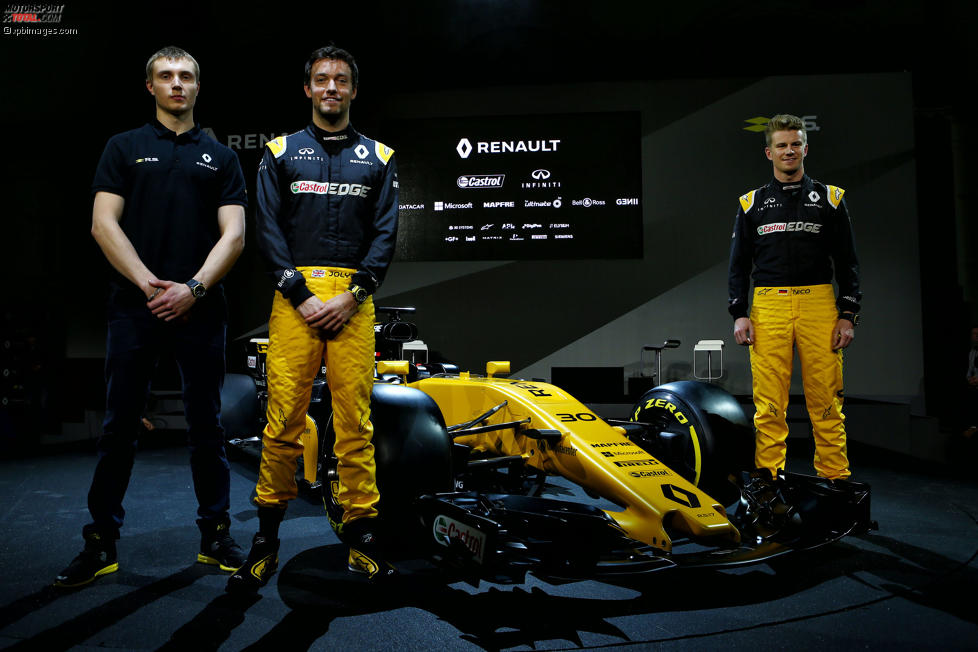 Sergei Sirotkin, Jolyon Palmer und Nico Hülkenberg (Renault) 