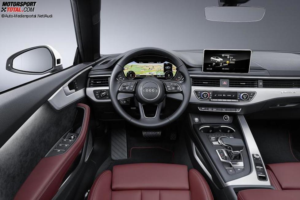 Innenraum und Cockpit des Audi A5 Cabriolet 2017