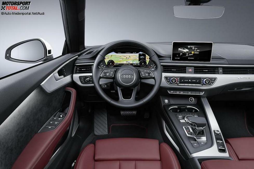 Innenraum und Cockpit des Audi A5 Cabriolet 2017