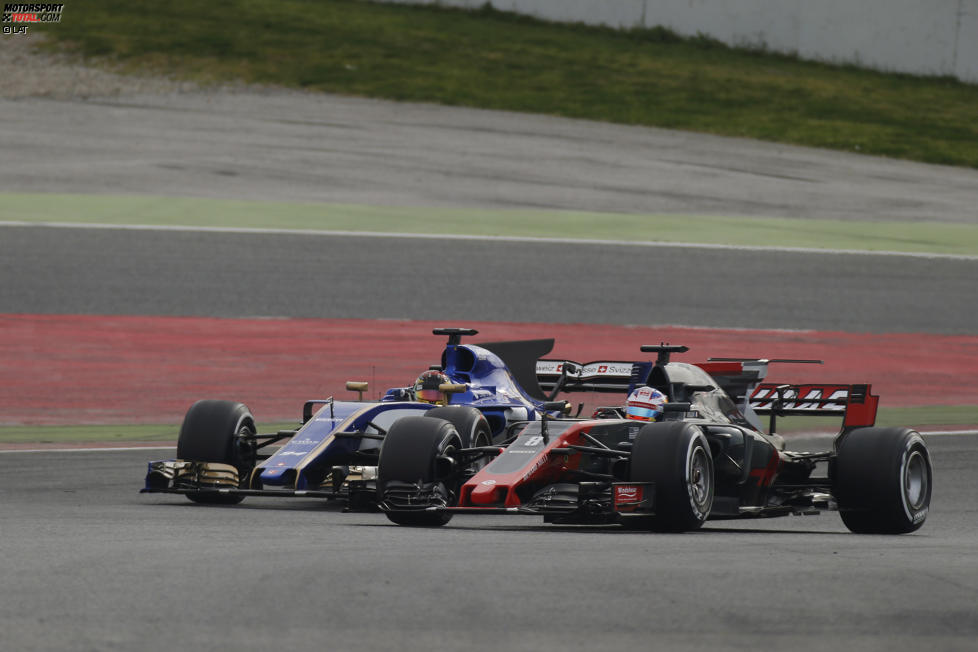 Romain Grosjean (Haas) und Pascal Wehrlein (Sauber) 
