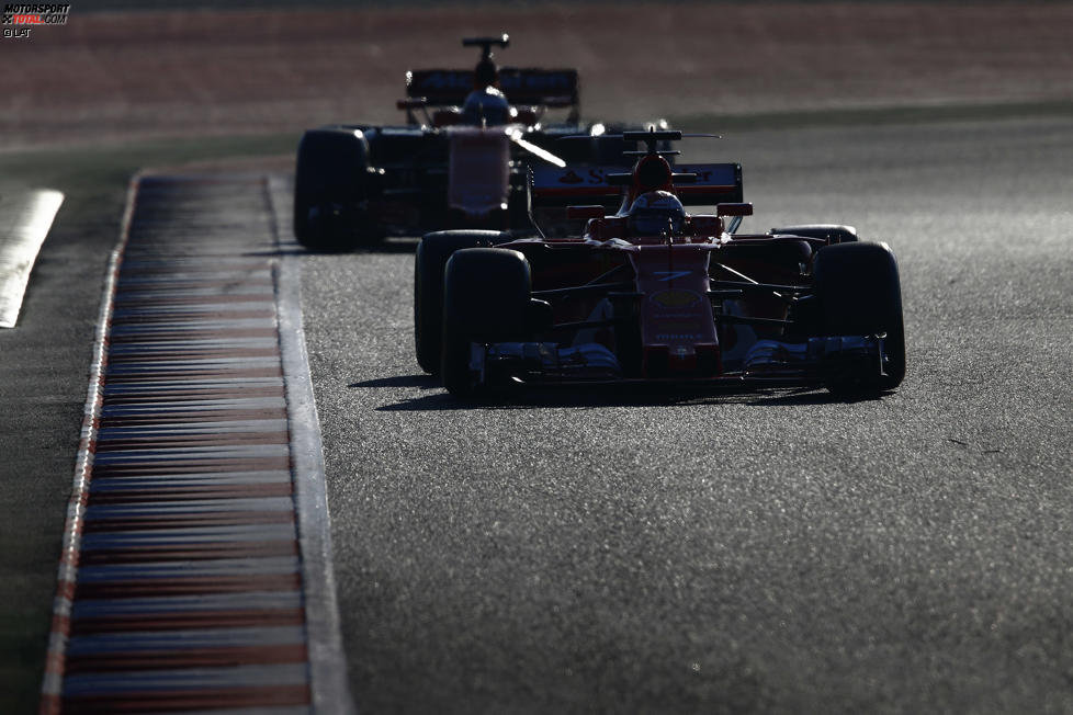 Kimi Räikkönen (Ferrari) und Fernando Alonso (McLaren) 