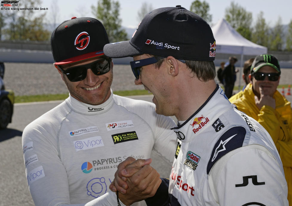 Timo Scheider (MJP) und  Mattias Ekström (EKS RX) 