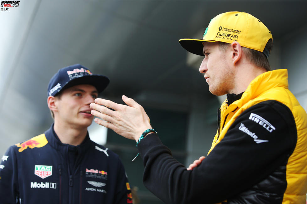Nico Hülkenberg (Renault) und Max Verstappen (Red Bull) 