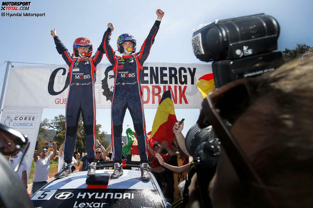 Thierry Neuville ließ am Schlusstag auf Korsika nichts mehr anbrennen und feierte seinen ersten Saisonsieg. Thierry Neuville ließ am Schlusstag auf Korsika nichts mehr anbrennen und feierte seinen ersten Saisonsieg.