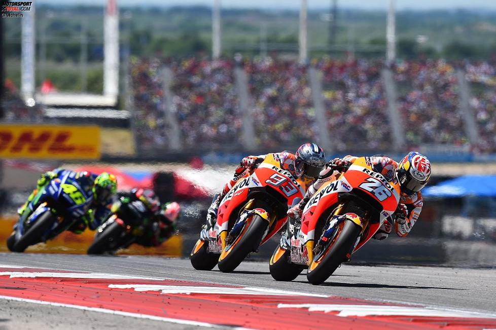 Daniel Pedrosa vor Marc Marquez 